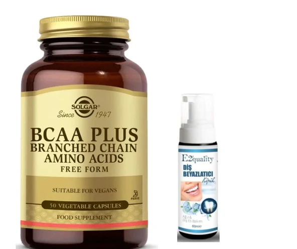 Solgar BCAA Plus 50 Kapsül - Diş Beyazlatıcı Köpüğü Hediye ürün görseli 1