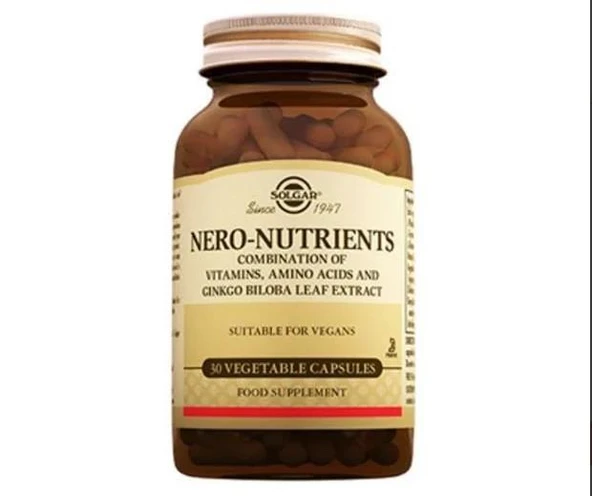 Solgar Nero Nutrients 30 Kapsül ürün görseli 1