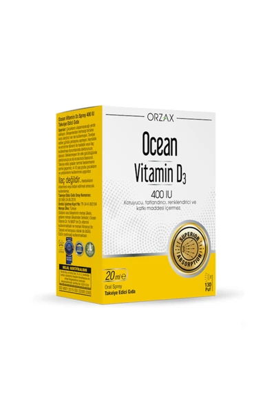 Vitamin D3 400 Iu Sprey 20ml ürün görseli 1