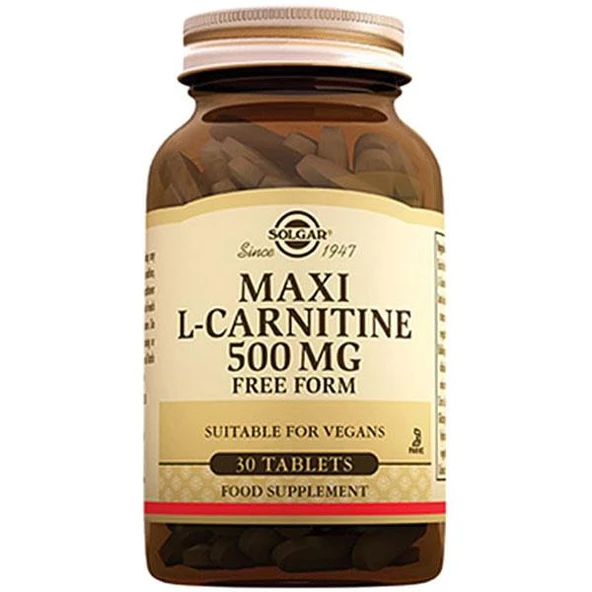 Solgar Maxi L-Carnitine 500 mg 30 Tablet ürün görseli 1