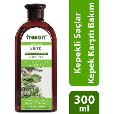 Tresan Kepek Karşıtı Bakım 6 Bitki Özlü 300 ml Şampuan ürün görseli 1