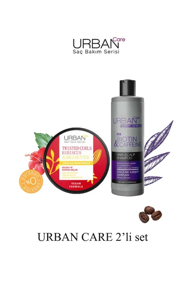 Expert Biotin & Kafein Şampuan 350ML + Hibiscus & Shea Butter Saç Bakım Maskesi 230 ML ürün görseli 1
