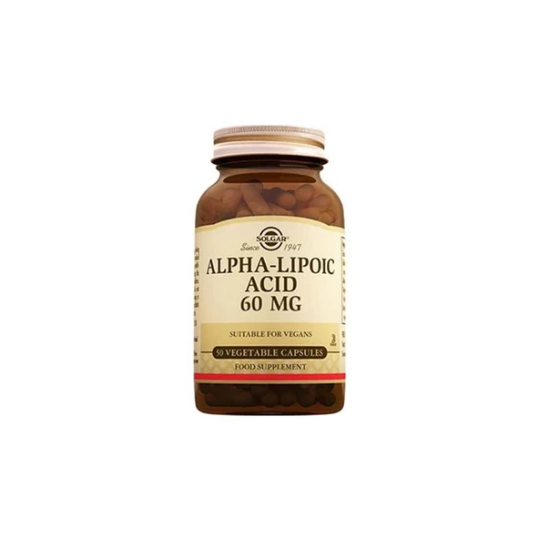 Solgar Alpha Lipoic Acid 60 mg 30 Kapsül ürün görseli 1