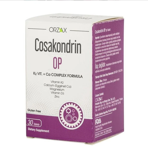 Orzax Ocean Cosakondrin OP Takviye Edici Gıda 30 Tablet ürün görseli 1