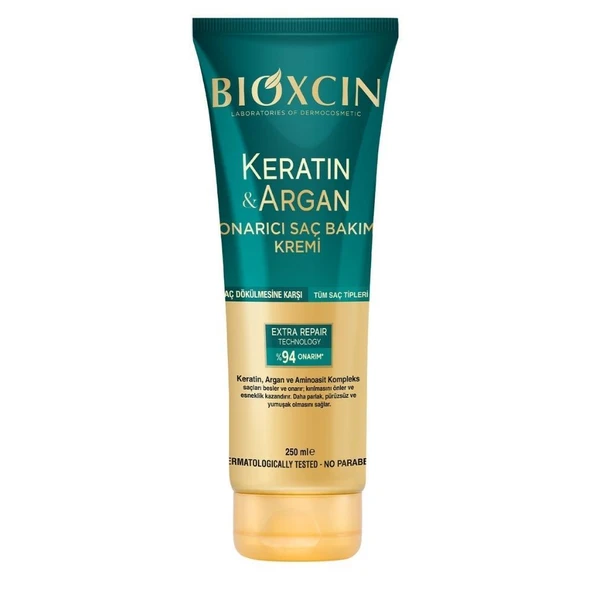 Bioxcin Keratin ve Argan Onarıcı Saç Bakım Kremi 250 ml ürün görseli 1