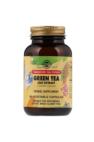 Solgar Green Tea Leaf Extract 60 Kapsül ürün görseli 1