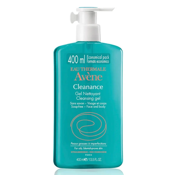 Avene Cleanance Karma ve Yağlı Ciltler İçin Temizleme Jeli 400 ml ürün görseli 1
