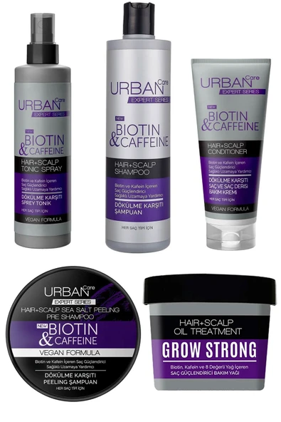 Expert Biotin & Caffein Serisi Dökülmeye Eğilimi Saçlar Için Saç Kökü Güçlendirici 5 Li Set ürün görseli 1