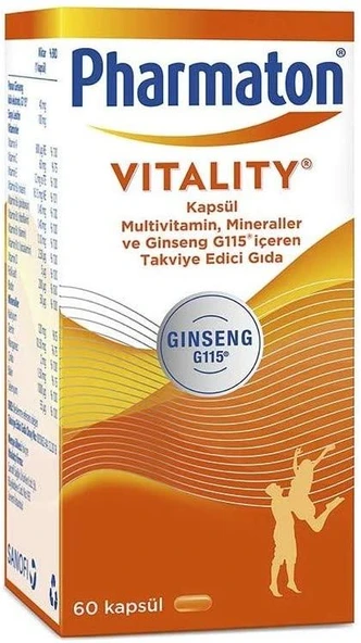 Pharmaton Vitality 60 Kapsül ürün görseli 1