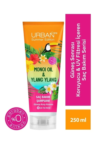 SUMMER-MONOİ YAĞLI & YLANG GÜNEŞ KORUYUCU SAÇ BAKIM ŞAMPUANI 250 ML GKHAİR837 ürün görseli 1