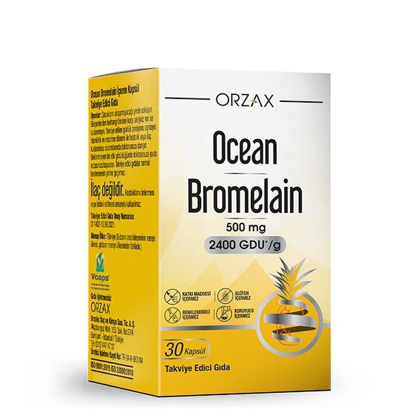 Orzax Ocean Bromelain 30 Kapsül ürün görseli 1