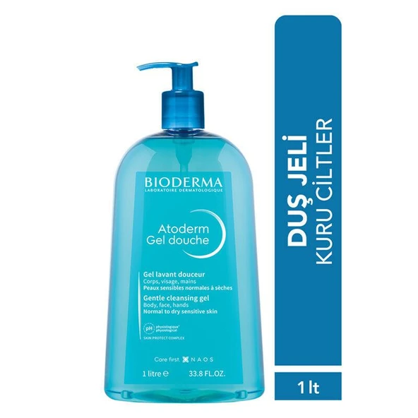 Bioderma Atoderm Gentle Shower Gel 1Lt - Diş Beyazlatıcı Köpük Hediye ürün görseli 1