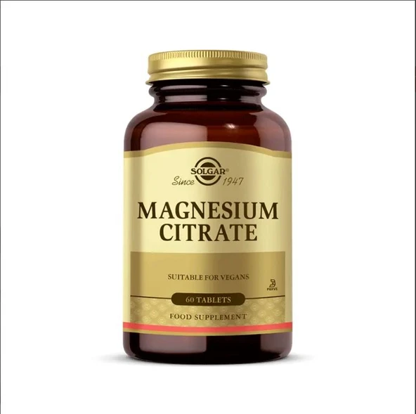 Solgar Magnesium Citrate 60 Tablet ürün görseli 1