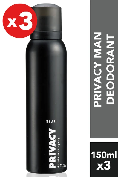 Men 3'Lü Deodorant (3X150 ml ) ürün görseli 1