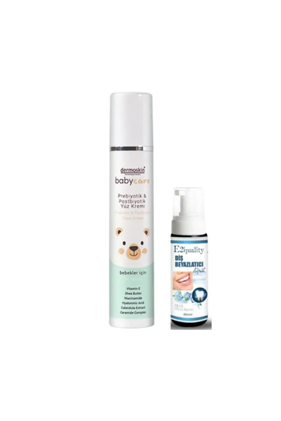 Dermoskin BabyCare Prebiyotik ve Postbiyotik Yüz Kremi 50 ml - Diş Beyazlatıcı Köpük ürün görseli 1
