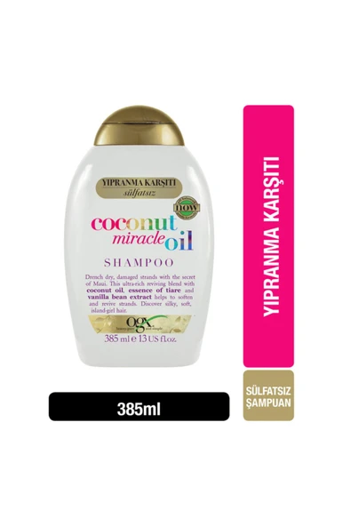 OGX Yıpranma Karşıtı Coconut Miracle Oil Şampuan 385 ml ürün görseli 1