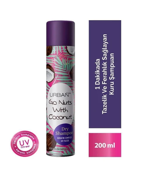 Urban Care Go Nuts With Coconut Dry Shampoo 200 ML ürün görseli 1