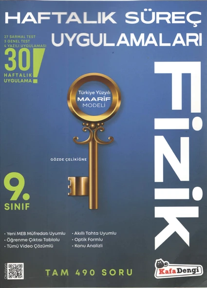 Kafa Dengi Yayınları 9. Sınıf Fizik Haftalık Süreç Uygulamaları ürün görseli 1
