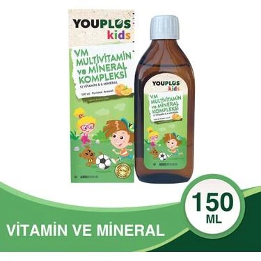 YouPlus Vitamin ve Mineral Kompleksi 150 ml ürün görseli 1