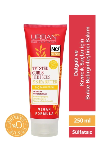 Hibiscus&shea Butter Kıvırcık Ve Dalgalı Saçlara Özel Saç Kremi-sülfatsız-250ml-vegan ürün görseli 1