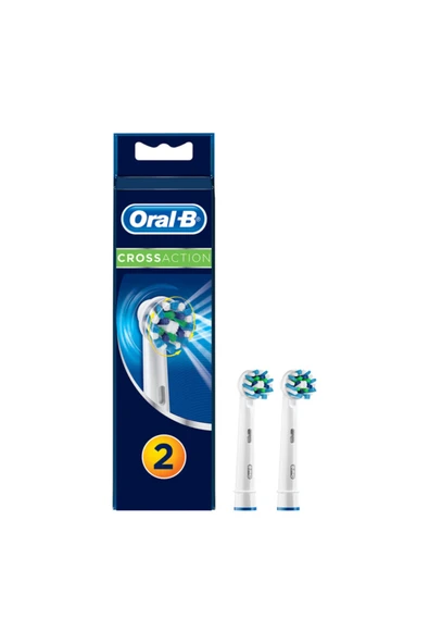 ORAL-B Şarjlı diş fırçası yedeği cross action 2'li ürün görseli 1