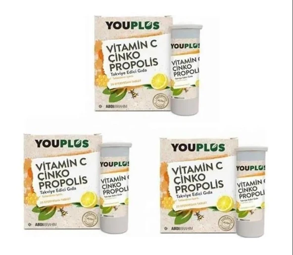 Youplus Vitamin C Çinko Propolis x 3 Adet ürün görseli 1