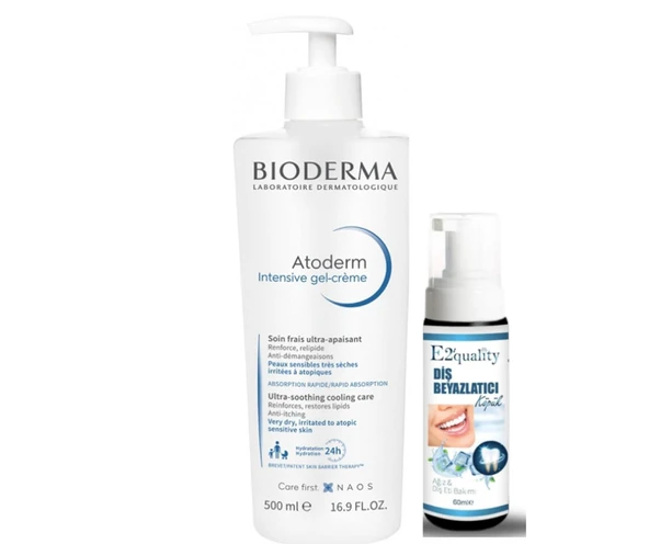 Bioderma Atoderm Intensive Gel Creme 500 ml- Diş Beyazlatıcı Köpük Hediye ürün görseli 1