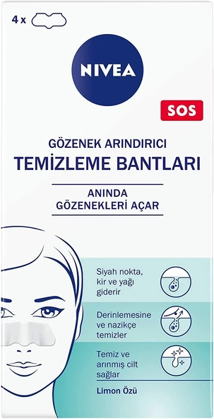 Nivea Siyah Nokta & T-Bölgesi Temizleyici Yüz Bantlar 120 gr ürün görseli 1