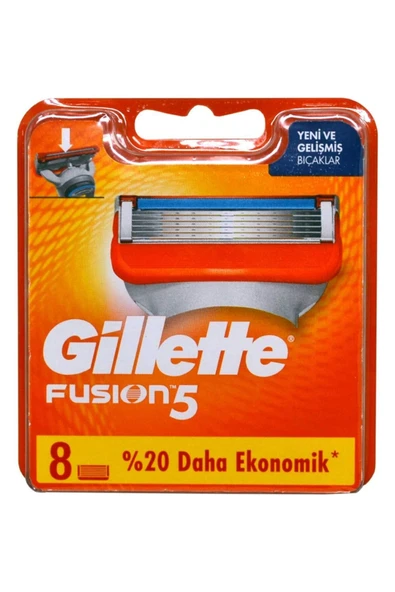 Fusion Yedek Tıraş Bıçağı 8'li ürün görseli 1