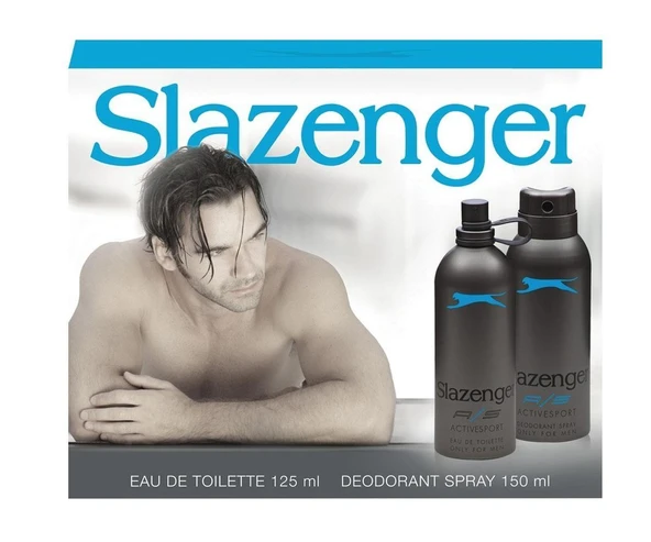 Slazenger Parfüm Edt 125ml + 150ml Erkek Deodorant Kofre Set Mavi - Diş Beyazlatıcı Köpük Hediye ürün görseli 1