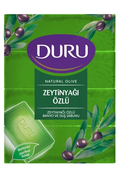 Natural Olive Zeytinyağlı 4 Adet Banyo Sabunu 600gr ürün görseli 1