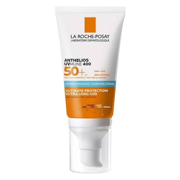 La Roche Posay Anthelios UVmune SPF+50 Hassas Ciltler İçin Yüksek Korumalı Yüz Güneş Kremi 50 ml - Diş Beyazlatıcı Köpük Hediye ürün görseli 1