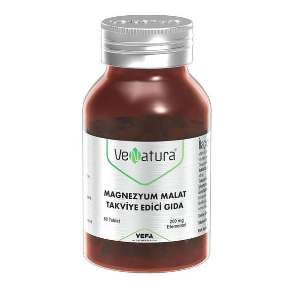 VeNatura Magnezyum Malat Takviye Edici Gıda 60 Tablet ürün görseli 1