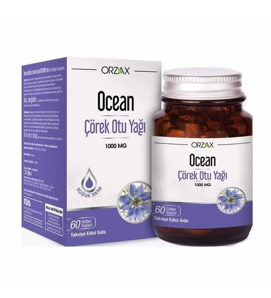 Ocean Çörek Otu Yağı 60 Kapsül - Diş Beyazlatıcı Köpük Hediye ürün görseli 1