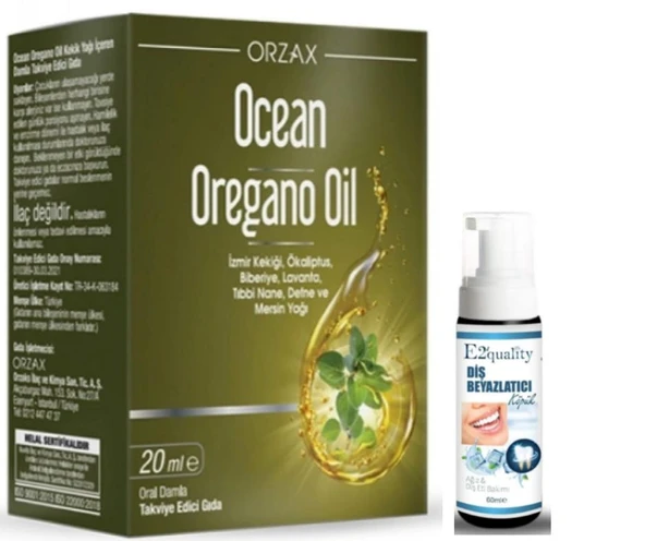 Orzax Ocean Oregano Oil 20 ml - Diş Beyazlatıcı Köpük Hediye ürün görseli 1