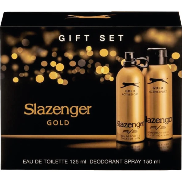 Slazenger Active Sport Parfüm Deodorant Set Erkek Gold ürün görseli 1