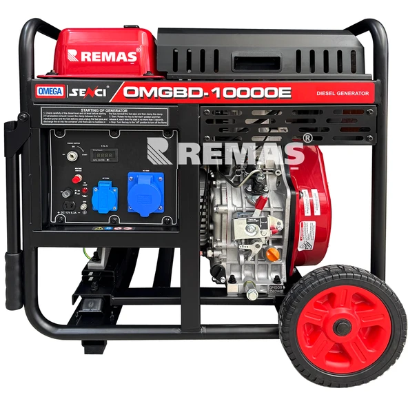 Omega OMGBD 10000 E Otomatik 10 kVA Monofaze Dizel Jeneratör ürün görseli 1
