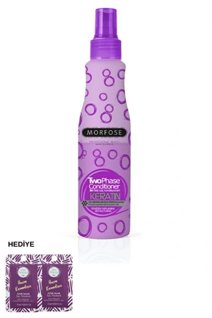 Morfose Keratin Fön Suyu 220 ml 2 Adet Saç Maskesi Hediyeli ürün görseli 1