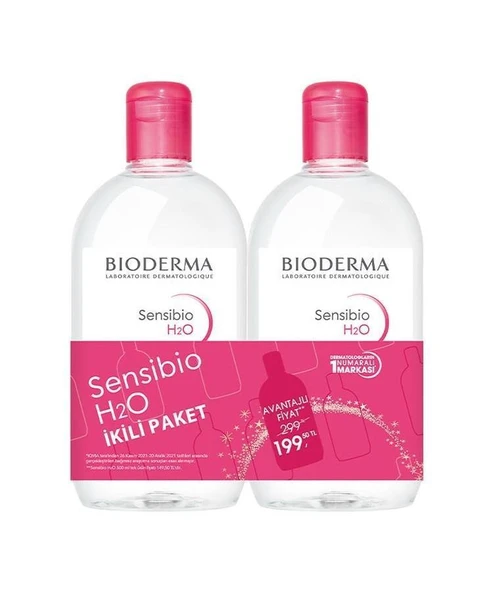 BiodermaBioderma Sensibio H2O 500 ML İkili Paket ürün görseli 1