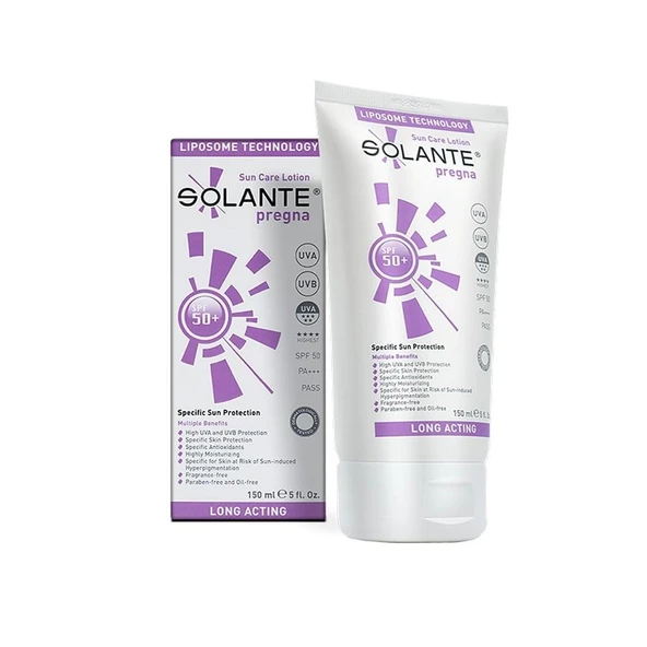 Solante Pregna Spf 50 150 ML Güneş Kremi - Diş Beyazlatıcı Köpük Hediye ürün görseli 1