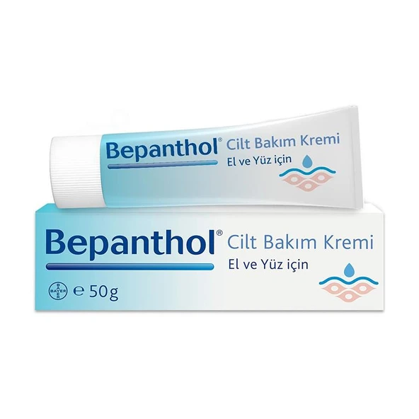 Bepanthol El ve Yüz İçin Nemlendirici Cilt Bakım Kremi 50 gr ürün görseli 1