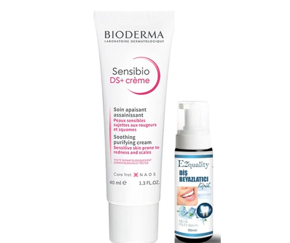 Bioderma Sensibio DS+ Soothing Tazeleyici Cilt Kremi 40 ml- Diş Beyazlatıcı Köpük Hediye ürün görseli 1