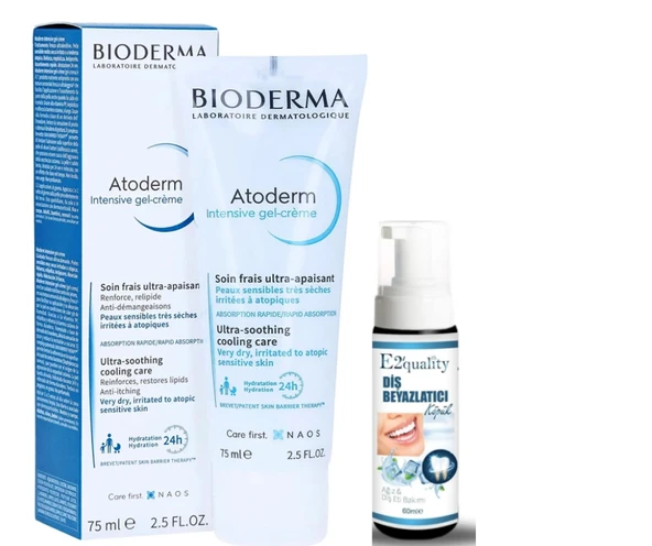 Bioderma Atoderm Intensive Gel Creme 75 ml- Diş Beyazlatıcı Köpük Hediye ürün görseli 1