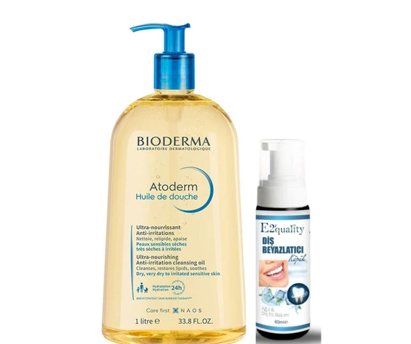Bioderma Atoderm 24h Huile De Douche 1lt- Diş Beyazlatıcı Köpük Hediye ürün görseli 1