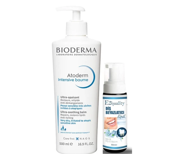 Bioderma Atoderm Intensive Baume 500 ml- Diş Beyazlatıcı Köpük Hediye ürün görseli 1