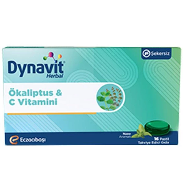 Dynavit Herbal Mentol ve Okaliptus 16 Pastil ürün görseli 1