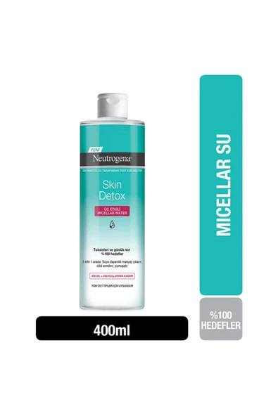 Skin Detox 3 Etkili Micellar Water 400 ml ürün görseli 1