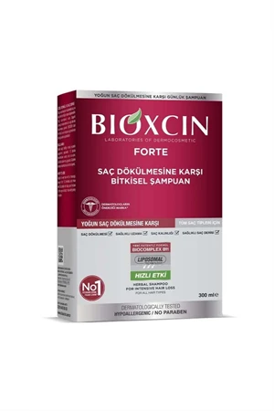 Bioxcin Forte Saç Dökülmesine Karşı Bitkisel Şampuan Tüm Saç Tipleri 300 ml ürün görseli 1