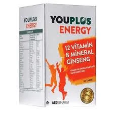 Youplus Energy Vitamin ve Mineral Kompleksi 30 Tablet - Diş Beyazlatıcı Köpük Hediye ürün görseli 1