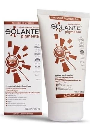 Solante Pigmenta Spf 50 150 ML Lekeli Ciltler için Güneş Kremi - Diş Beyazlatıcı Köpük Hediye ürün görseli 1